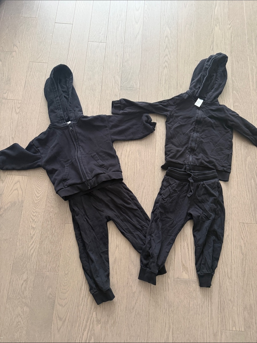 Kids Black Hoodie and Jogger Set - H&M